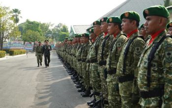Upacara HUT TNI ke-81 di Palopo Digelar Sederhana, Pesan Dandim : Jangan Pernah Sakiti Hati Rakyat