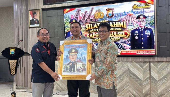 Temui Kapolda Sulsel, Suwardi Thahir Tegaskan Komitmen PWI Kawal Program Kepolisian