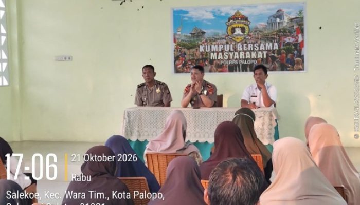 Polisi Bersama Masyarakat, Kapolres Palopo Serap Aspirasi Warga Salekoe
